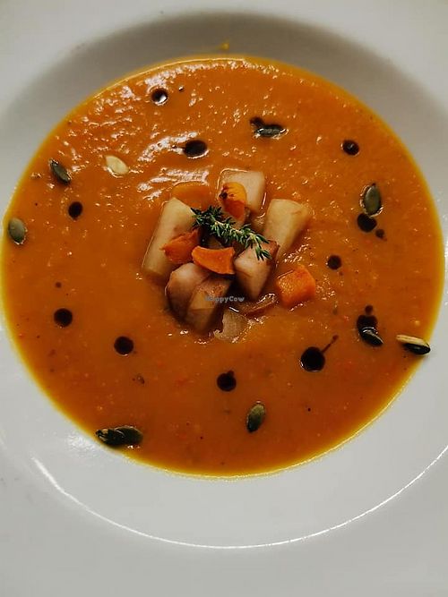 soup at Black Sheep Raw • Vegan Lab & Bistrot in Trento