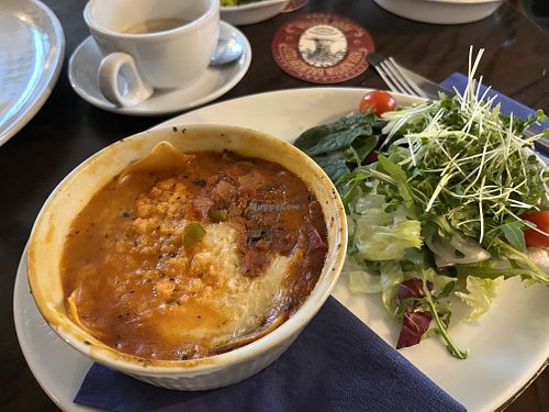 The vegan lasagne  at The Bell Inn in Lacock