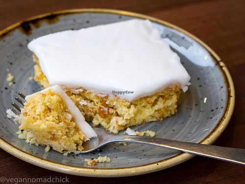Coconut cornflake cake! at The Flame Tree Cafe in Dundee