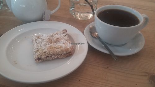Raspberry crumble and Americano at The Great British Cupcakery in Newcastle Upon Tyne