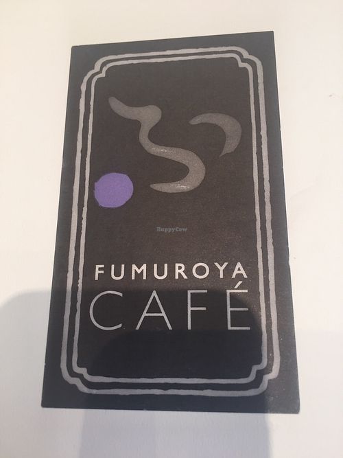 Signboard  at Fumuroya Cafe in Kanazawa