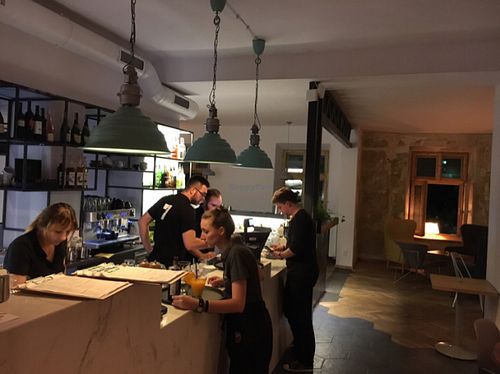 inside  at Veganic in Krakow