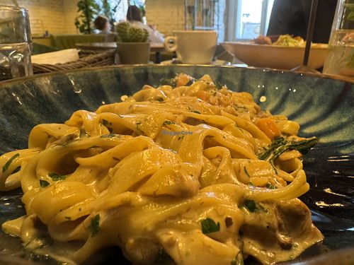 Tagliatelle. So delicious.   at Veganic in Krakow