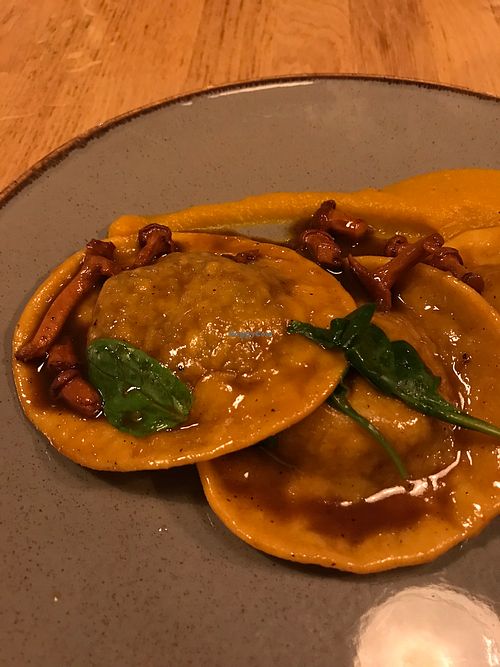 Vegan ravioli at Veganic in Krakow