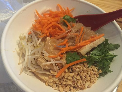 glass noodles peanut sauce at Noodle Nirvana in Berea