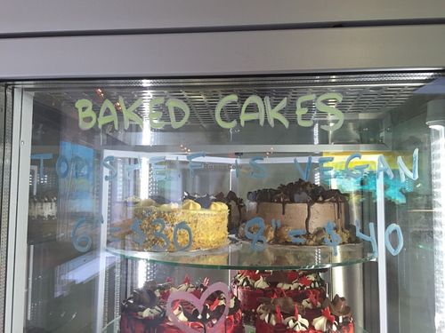 Top shelf vegan cakes at Sweet Olenka's in Toronto
