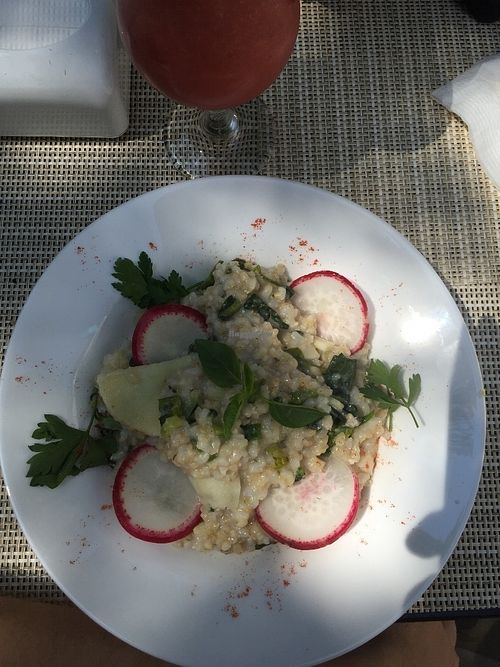 Risotto at Casa Raw in Sao Paulo