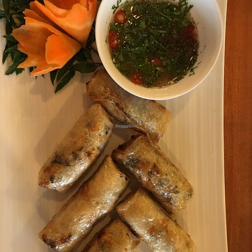 Vietnam spring rolls  at Minh Chay - Ma May in Hanoi