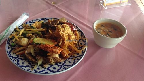 They had SO many options to choose from! I had to take a little of everything! They also have great desserts such as sticky coconut black rice and chocolate chip cookies from their sister restaurant. The buffet is first come first serve and it is quite popular so get there early! at Thai Papaya Garden in Euless