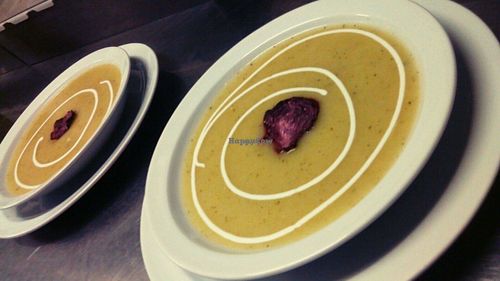 Delicious soup  at El Fogon Verde in Madrid