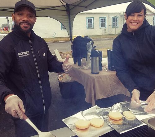 Kahunas grilling veggies and fruits  at Big Kahunas in Merrimack