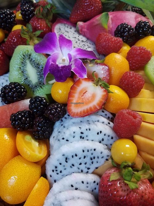 Tropical fruit platter  at Big Kahunas in Merrimack
