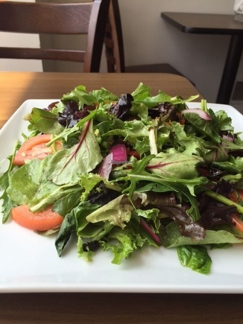 House salad.  Very few Ethiopian places offer a legit salad like this!  The salad has jalapenos in it and has a bit of a kick (though I'm sure you could leave them off if you don't want the kick).   at Ababa in Washington