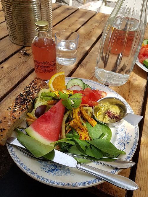 Raw noodle salad. at Glokala Haket Kafé & Bistro in Norrkoping