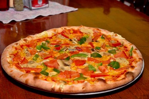 Vegan pizza at Pizzerija Asic at Pizzerija Asic in Zagorje Ob Savi