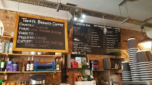 Coffees etc at Cafe Boscanova in Bournemouth