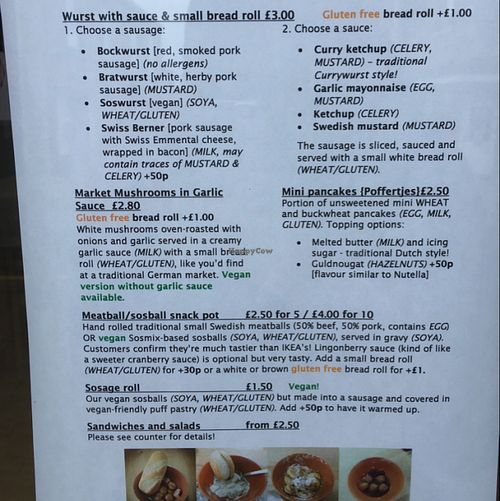menu  at Odin's Table in Beeston