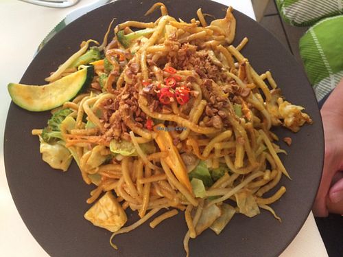 noodles with peanut sauce at KUK Asia Food in Regensburg