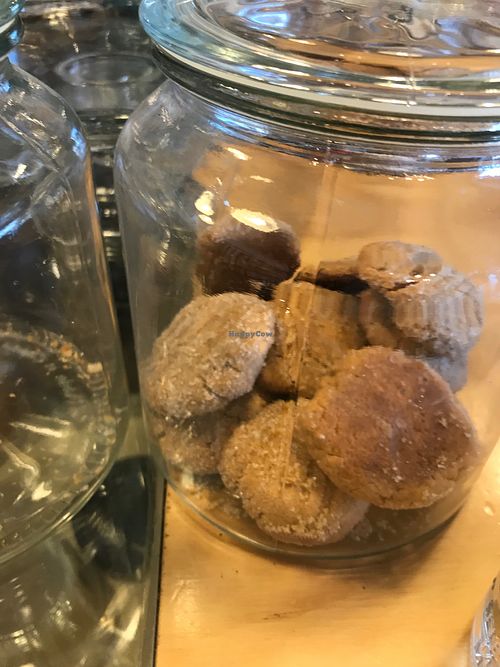 Vegan peanut butter cookie at Pistachio in Ensenada