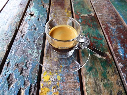 Espresso at Bali Eco Deli in Lembongan