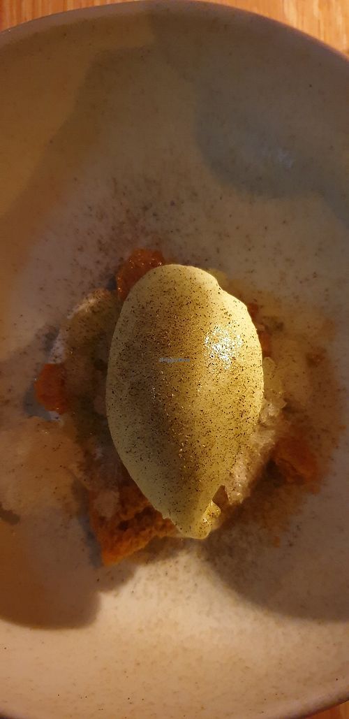 Honeydew sorbet, coconut, sorbet and peppermint at Yellow in Sydney