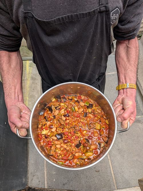 Aubergine Tuscan Bean Stew 🍲😋 at Sprout Health Foods in Newquay