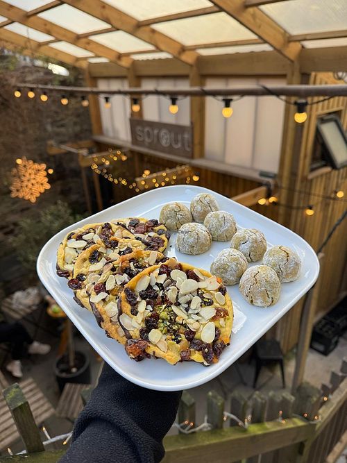 Vegan Florentines and Amaretti! at Sprout Health Foods in Newquay