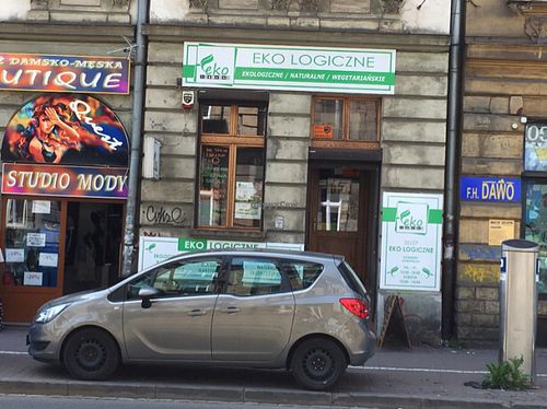 outside  at Eko Logiczne in Krakow
