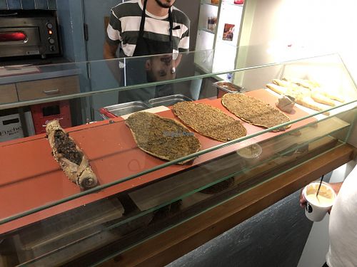 Some display of the food  at Feyrouz in Athens