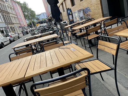 outside at 485Grad Pizza in Cologne