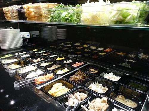 wide buffet selection at Veggie King in Central Singapore