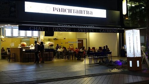 restaurant exterior at Panchtantra Dining in Central Singapore