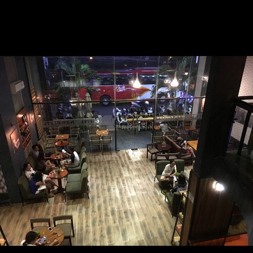 second floor view  at Iced Coffee in Nha Trang