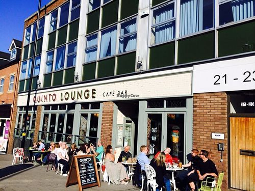 Outside at Quinto Lounge in Sutton Coldfield