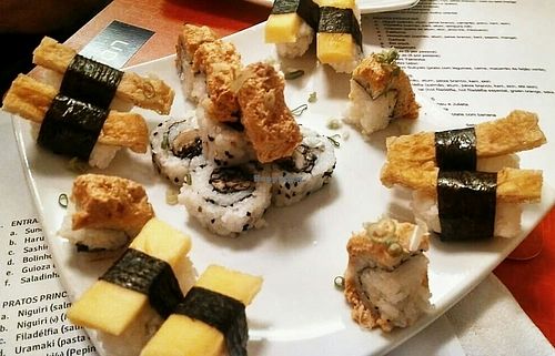 some vegan options at Udon in Recife