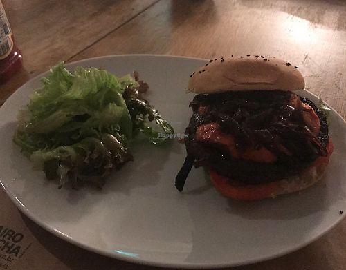 Shitake burger at Mooo in Recife