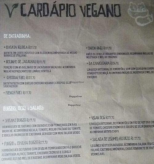 new vegan menu at Mooo in Recife