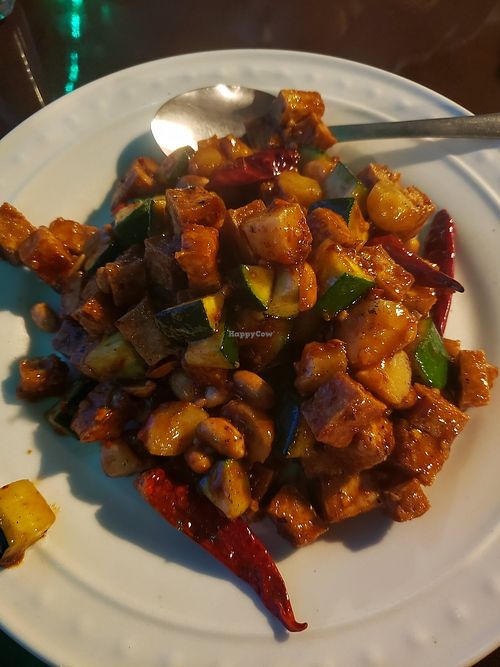 Kung poa tofu at Oriental Gourmet Chinese in Pacific Grove