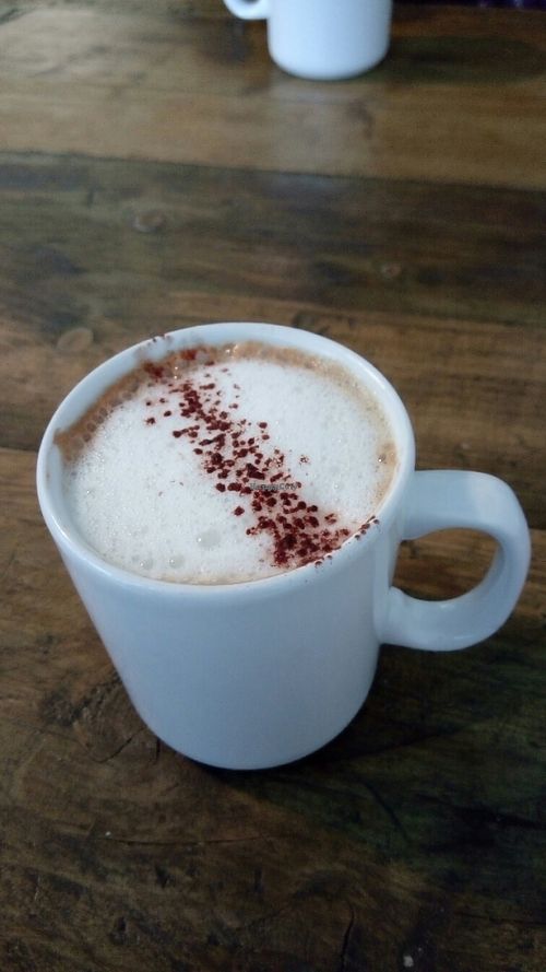 Cappacino at The Planet Cafe in Taunton