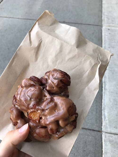 Apple fritter at Cartems Donuts - Kitsilano in Vancouver