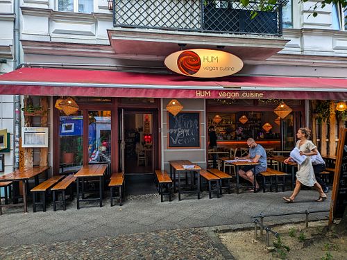 Outside of Hum Vegan Cuisine at Hum Vegan Cuisine in Berlin