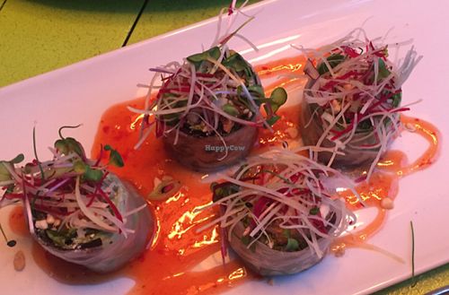 vegetarian tempura and crispy tofu rolls at Tai Boh in Tallinn