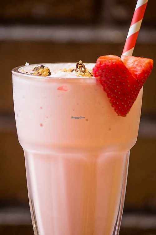 Vegan milkshake at Steak Cattle & Roll - Sauchiehall St in Glasgow