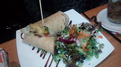 Veggie tofu wrap at Steak Cattle & Roll - Sauchiehall St in Glasgow