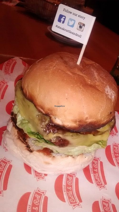 The V Burger at Steak Cattle & Roll - Sauchiehall St in Glasgow
