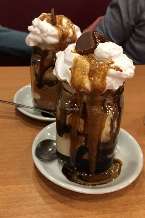 amazing vegan banoffee sundaes at Steak Cattle & Roll - Sauchiehall St in Glasgow