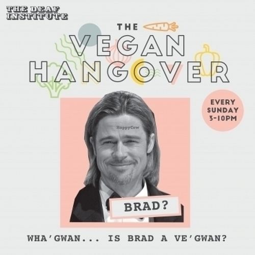 The Vegan Hangover every Sunday at The Deaf Institute Bar and Kitchen in Manchester