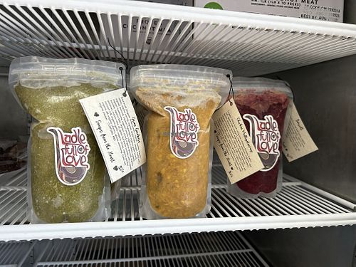 Frozen soup to go   at Country Organics in Redding
