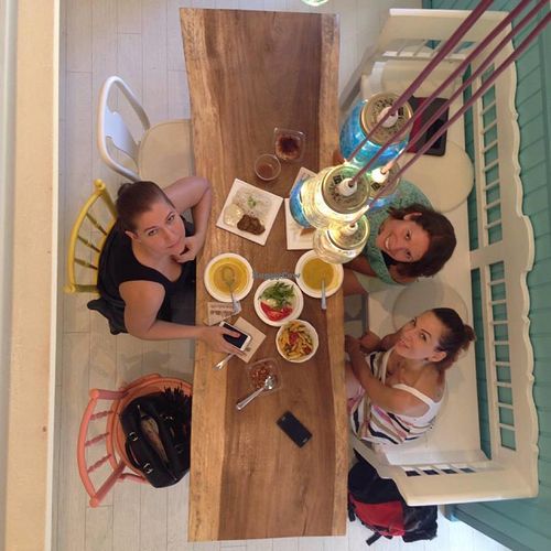 The goddess of tables for groups of friends :) at Great Bistro in Budapest