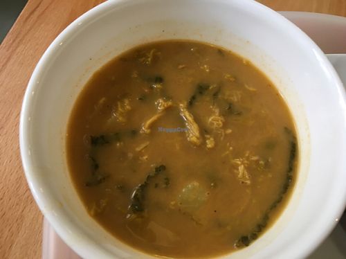 kale coconut soup at Great Bistro in Budapest